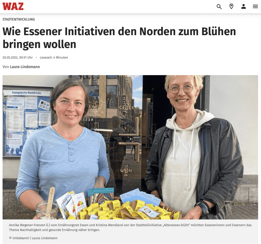 Essen Initiativen bringen den Norden zum Blühen
